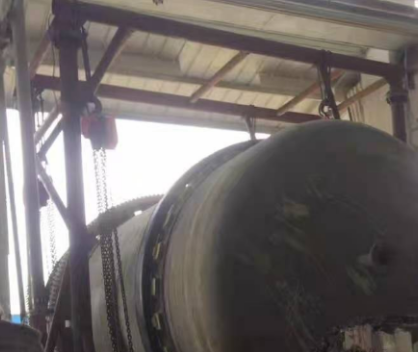 食品廠鍋爐安裝手拉葫蘆用于吊裝作業